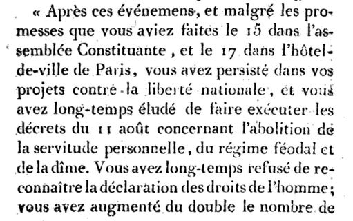 11 décembre 1792: Convention: Acte d’accusation de Louis XVI 100610