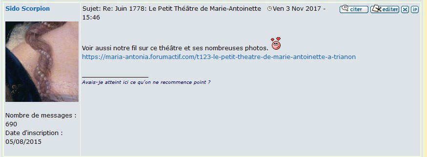 1er juin 1780: Le Petit Théâtre de Marie-Antoinette 10078719