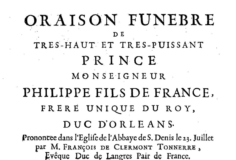 23 juillet 1701: Service funèbre de Philippe d'Orléans à Saint-Denis 110px-24