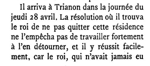 28 avril 1774: Le Roi arrive à Trianon 1202