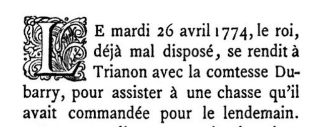 26 avril 1774: Petit Trianon 1204