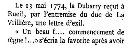 13 mai 1774: La Du Barry 1235