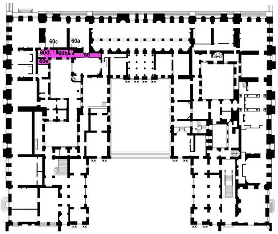 Rez de jardin - Aile centrale - Arrière cabinet du Dauphin et de la Dauphine 12965715