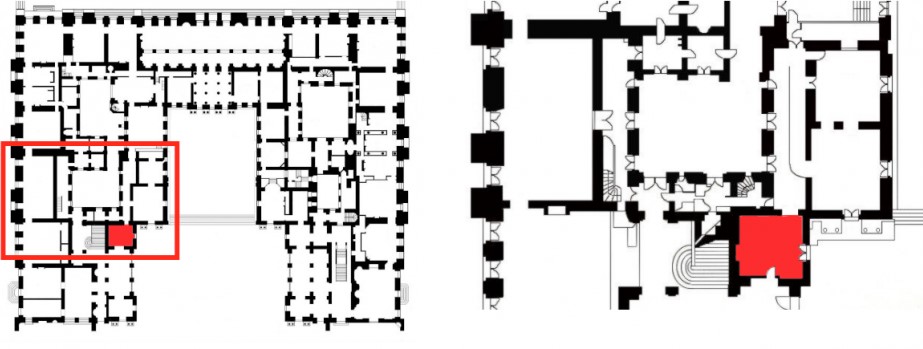 Rez de chaussée - Aile centrale - Divers - 91 Boutique cour de marbre (Ancienne garde robe aux habits du roi) 12965759
