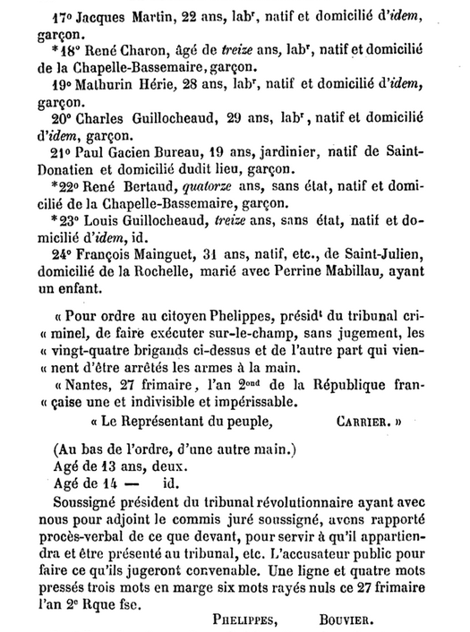 17 décembre 1793 (27 frimaire): Nantes 2101