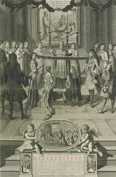 24 juillet 1685: Mariage du duc de Bourbon et de Mademoiselle de Nantes 21751911