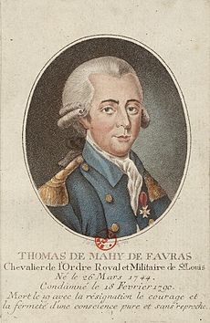 19 février 1790: marquis de Favras 25680211