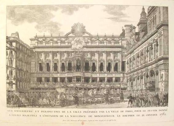 21 janvier 1782: Feu d'artifice en l'honneur de Louis XVI et de Marie Antoinette, offert par la ville de Paris 27654621