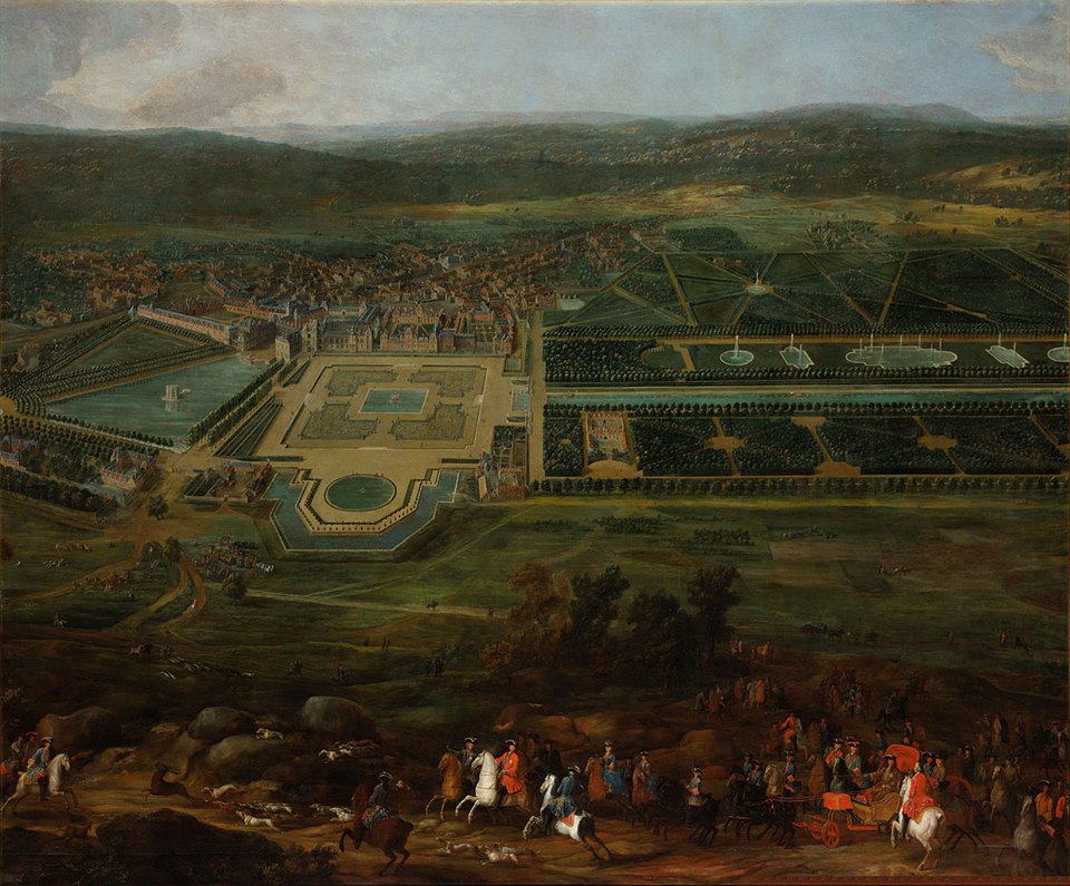 19 septembre 1700: La famille royale se rend à Fontainebleau et y reçoit la famille royale d'Angleterre 27657211