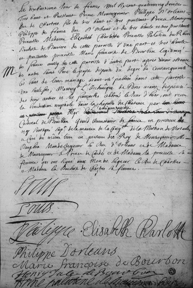 18 février 1692: mariage de Philippe d’Orléans 42862710