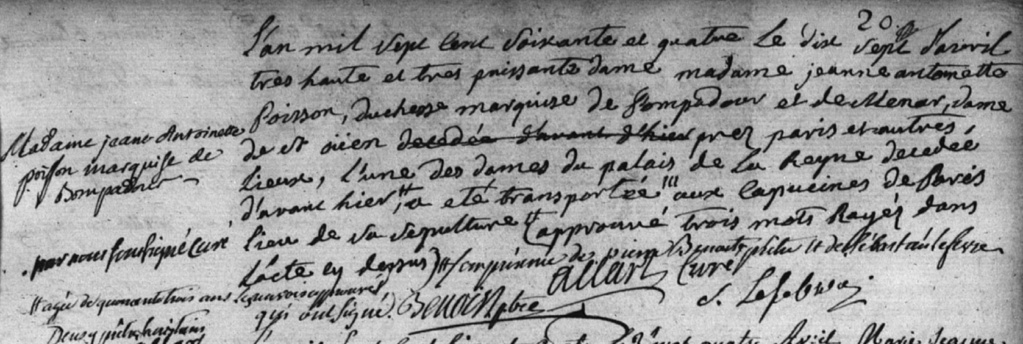 15 avril 1764: Décès de la marquise de Pompadour  43645713