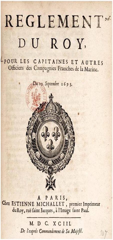 20 décembre 1669: Formation dans la marine royale française 76143710