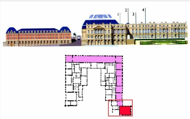 Premier étage - Aile centrale - (1 à 9) LES GRANDS APPARTEMENTS 8-apri30