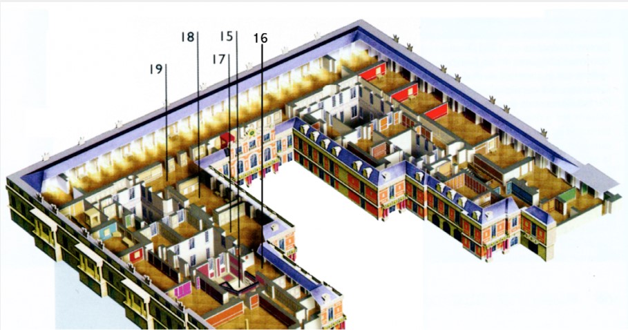 Premier étage - Aile centrale - (17 à 21) APPARTEMENT DU ROI 8-apri50