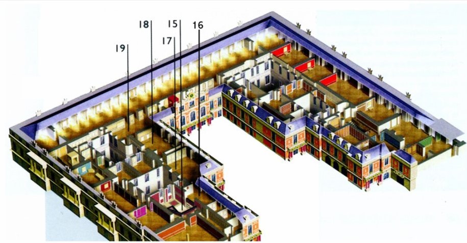 Premier étage - Aile centrale - (17 à 21) APPARTEMENT DU ROI 8-apri53