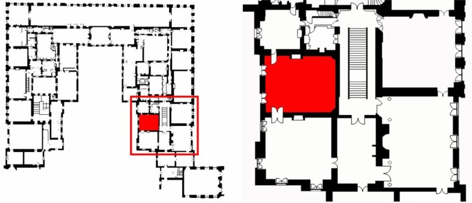 Premier étage - Aile centrale - (22 à 35) APPARTEMENT INTERIEUR DU ROI 8-apri76