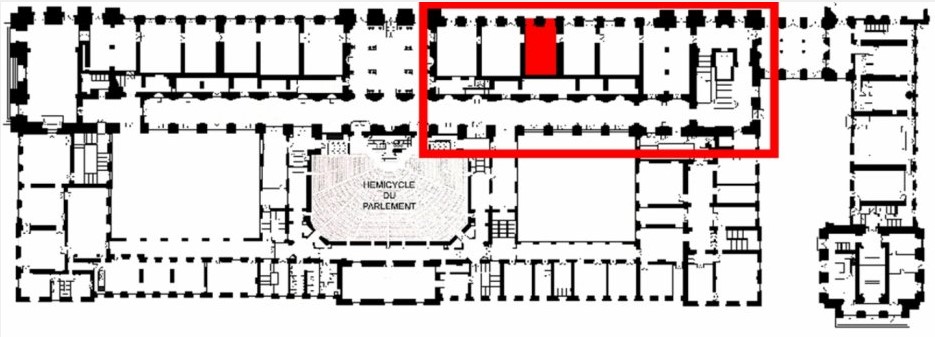 Rez de jardin - Aile midi - Plan Bustre33