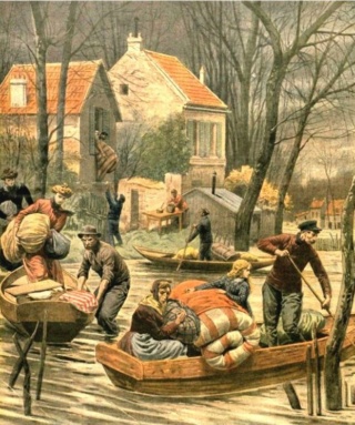 07 décembre 1740: Crue centennale de la Seine à Paris Capre24