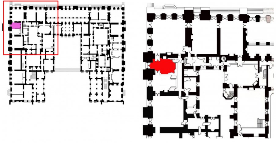 Rez de jardin - Aile centrale - Appartement du Dauphin  - 63 Bibliothèque Capt2779