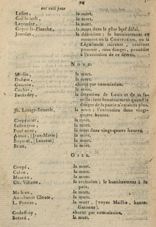 17 janvier 1793: Verdict du procès de Louis XVI Capt2929