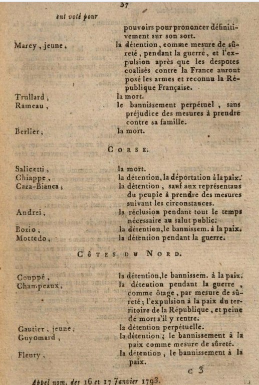 17 janvier 1793: Verdict du procès de Louis XVI Capt2952