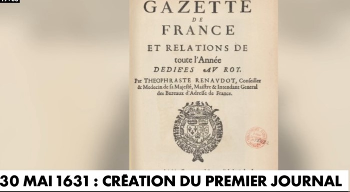 30 mai 1631: Création du premier journal Capt4123