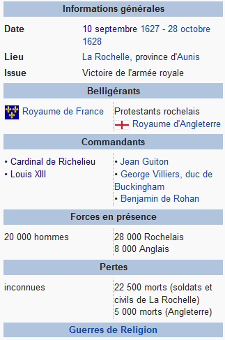 10 septembre 1627: Le siège de La Rochelle Captre24