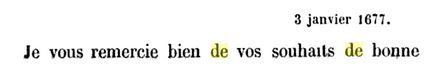03 janvier 1677: Correspondance de La Palatine Captu134