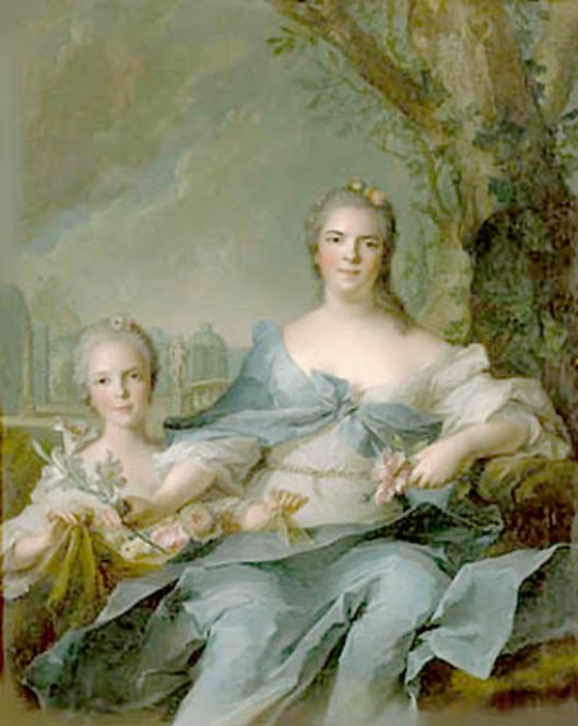 14 aout 1727: Louise-Élisabeth de Bourbon (jumelle de Henriette-Anne) Captu739