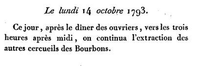 14 octobre 1793 (23 vendémiaire an II): 15H: Basilique Saint-Denis Captur35