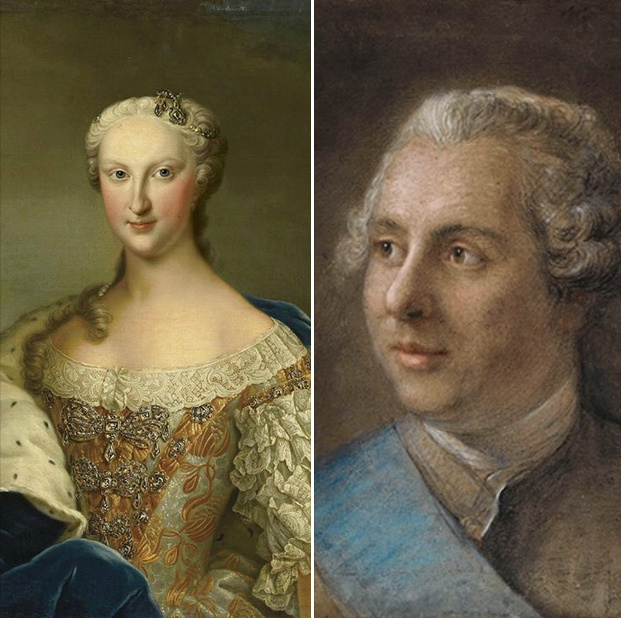 1er octobre 1744: Louis XV déclare que le mariage de M. le Dauphin avec l’Infante d’Espagne Marie Thérèse, fille de Philippe V d'Espagne, est conclu Dowk2l10