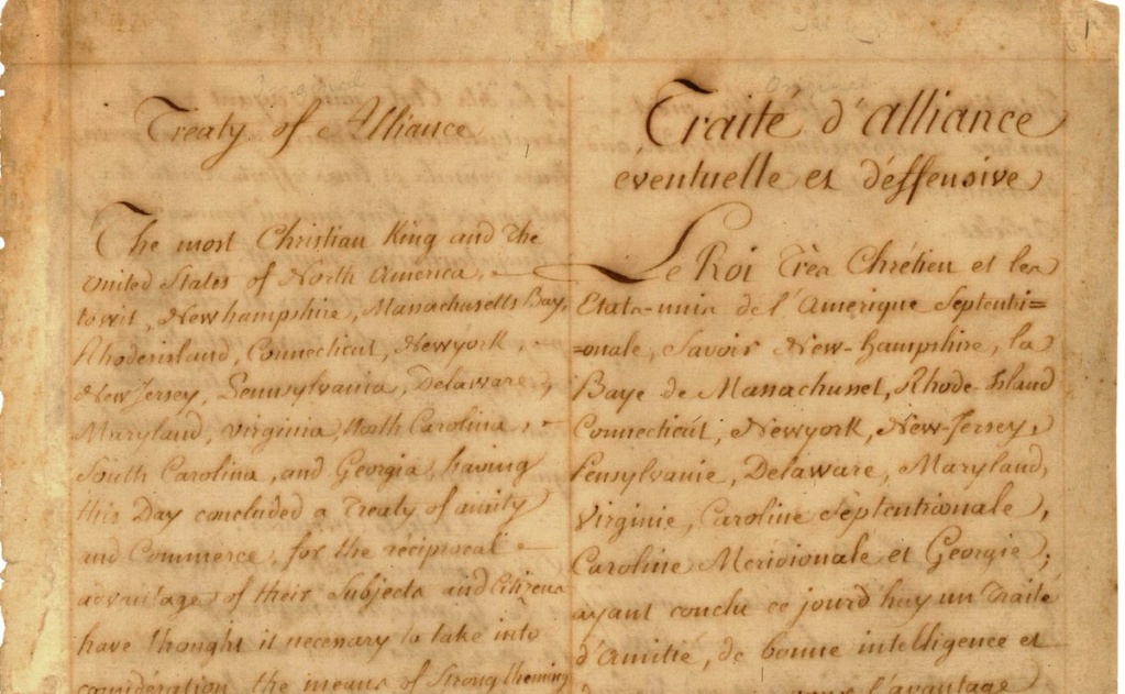 06 février 1778: Louis XVI traite avec les insurgés américains Dytbl010