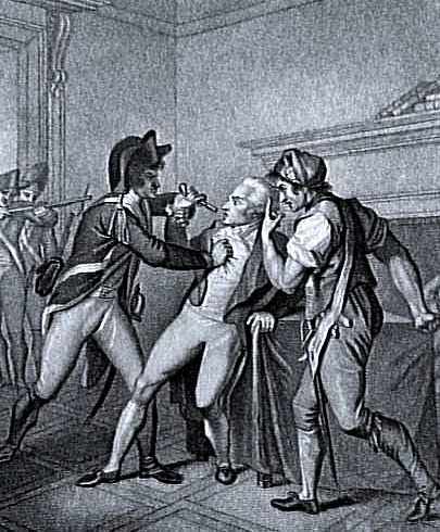 27 juillet 1794 (9 thermidor an II) chute et arrestation de Maximilien de Robespierre. Edf6gp10