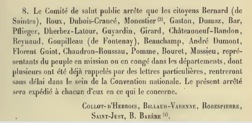 19 avril 1794: Le Comité de Salut public Ev9znr10