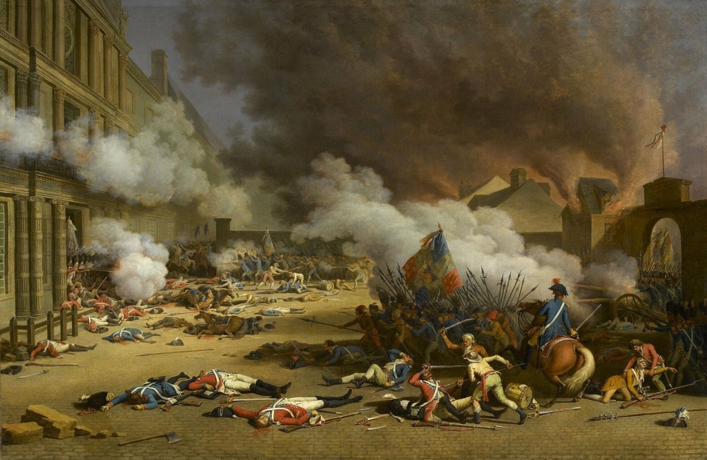 10 août 1792, le palais des Tuileries est pris, le roi et sa famille sont arrêtés. F3jzzt11