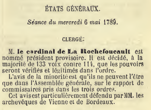 06 mai 1789: États Généraux. Fvcxe215