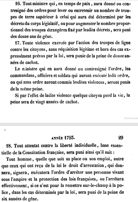 20 janvier 1793 (1 Pluviôse): assassinat de Lepeletier de Saint-Fargeau par Pâris Greve710