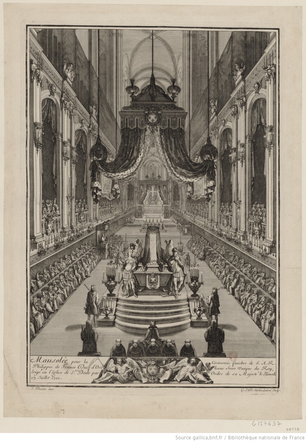 23 juillet 1701: Service funèbre de Philippe d'Orléans à Saint-Denis Index25