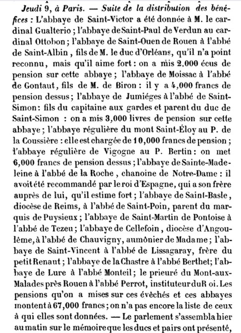 09 janvier 1716: Paris St_sim28