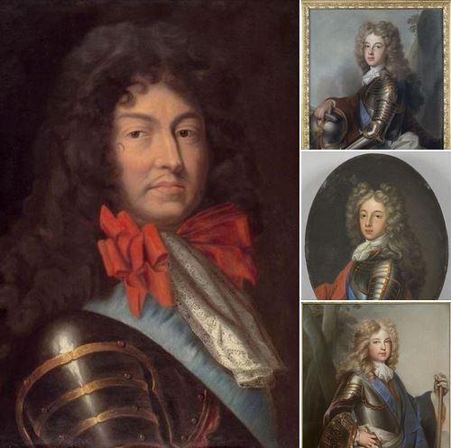 Louis XIV et ses petits-enfants Vertmo15