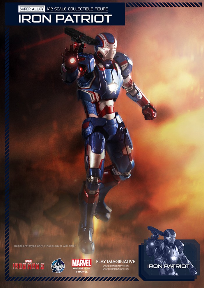 Iron Man 3 - Super Alloy - Iron Patriot 1268