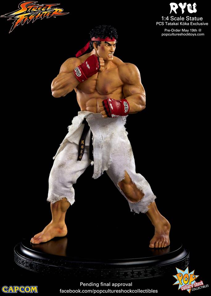 Pop Culture Shock Collectible - Street Fighter - 1/4th Scale Ryu 13125