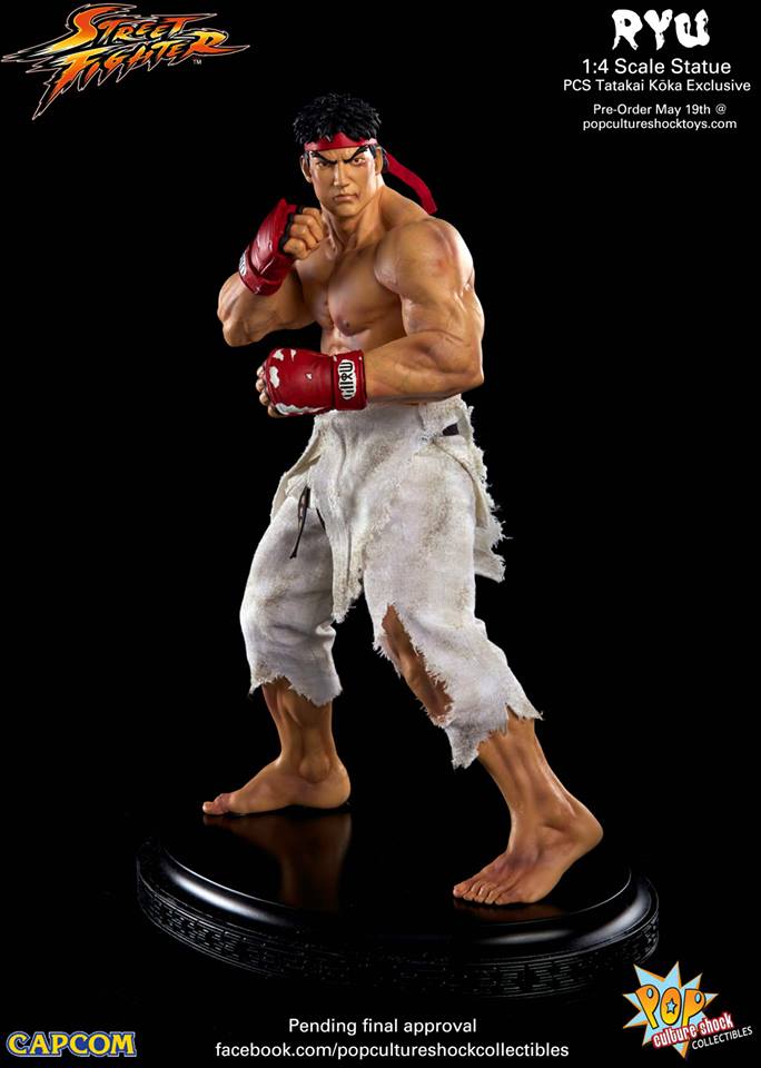 Pop Culture Shock Collectible - Street Fighter - 1/4th Scale Ryu 1553