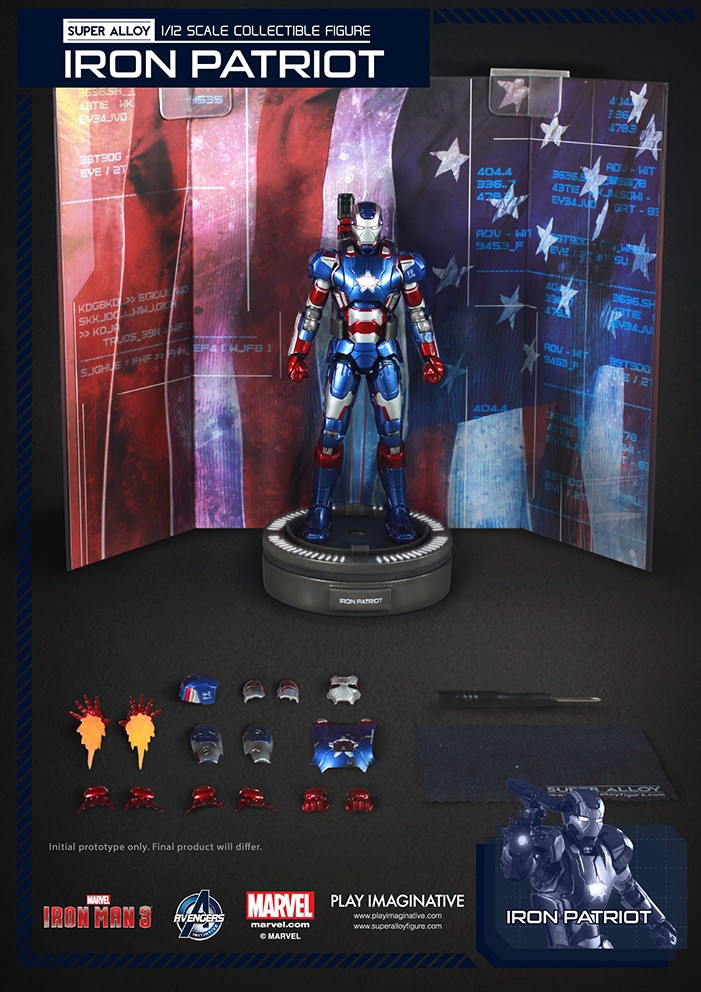 Iron Man 3 - Super Alloy - Iron Patriot 795