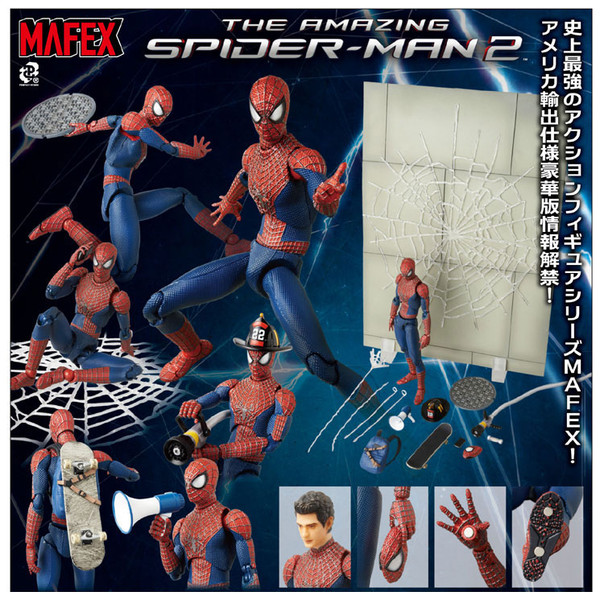 Mafex - The Amazing Spiderman 2 - n°4 - Spiderman Deluxe Set Version A13