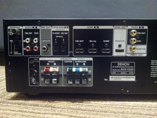 Denon-AVR-X500 Amplifier-(New) 20140360