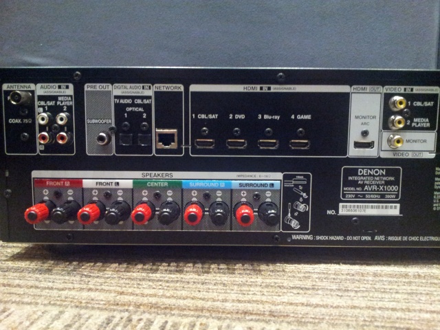 Denon-AVR-X1000 Amplifier-(New) 20140364