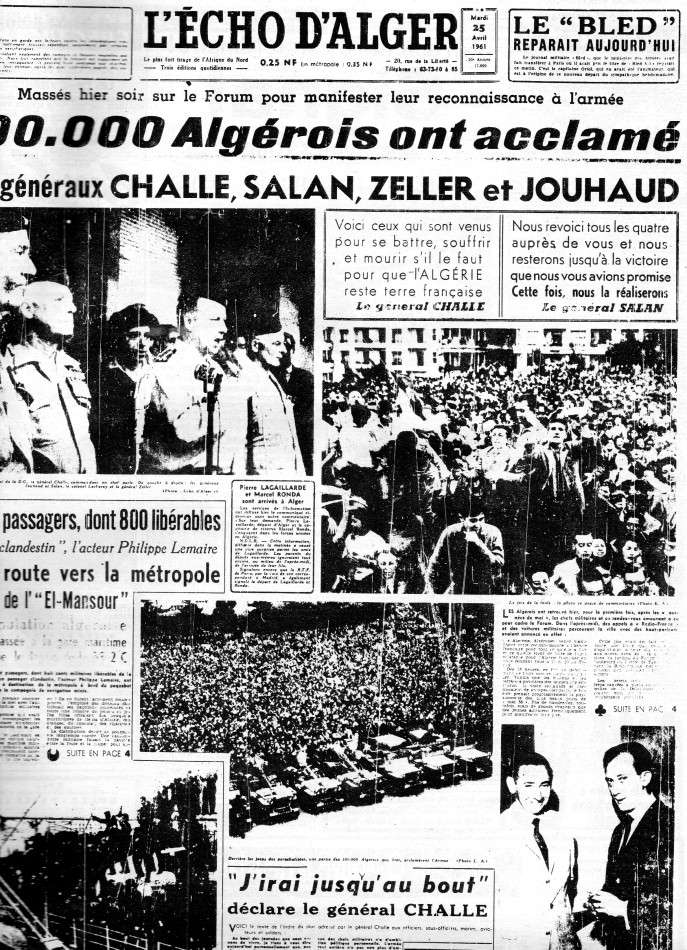 ALGERIE PRESSE  1961 "spécial PUTSCH"  2ème partie 126