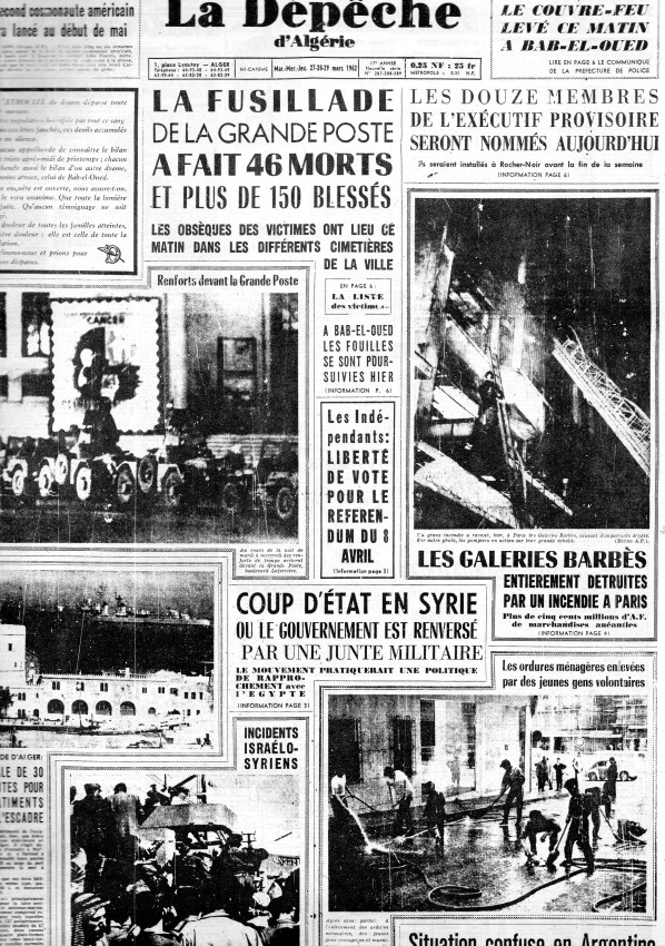 ALGERIE PRESSE MARS 1962, suite 2 188