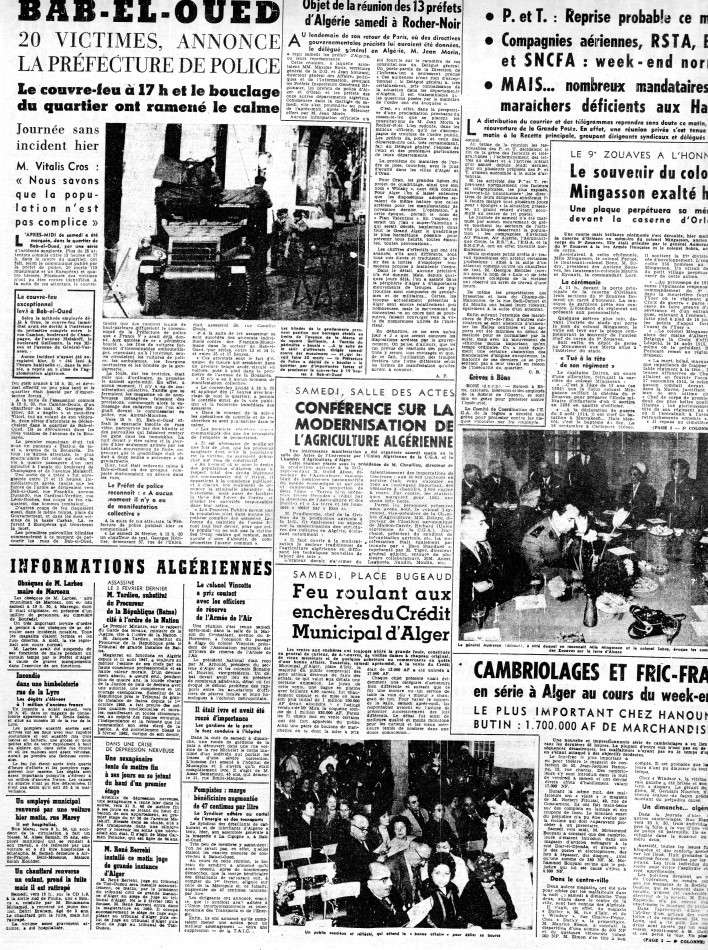 ALGERIE PRESSE FEVRIER 1962 (suite et fin) 342